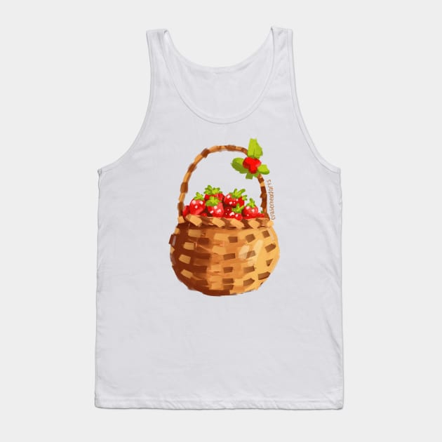 Strawberry Basket Tank Top by eraserheadarts